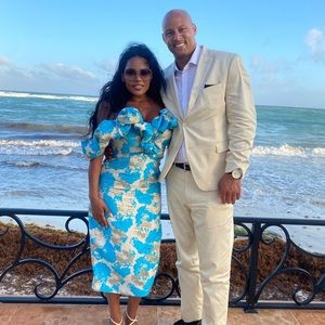 Beautiful Wedding guest dress ‘brielle dress’ by eliyathelabel